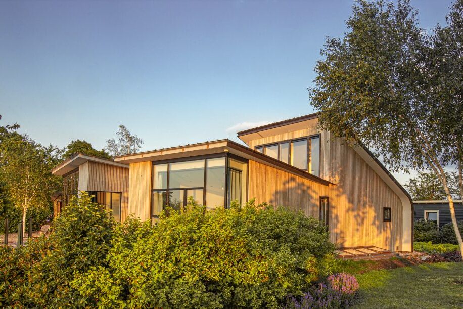 stalen buitenpui villa