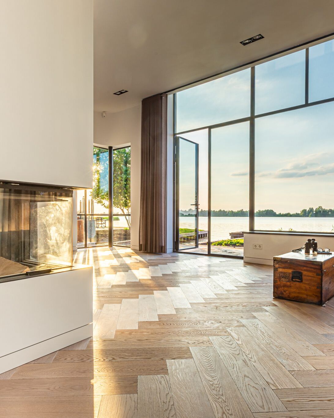 stalen buitenpui villa